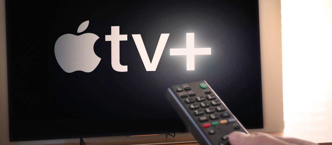 Apple TV Plus logo on TV