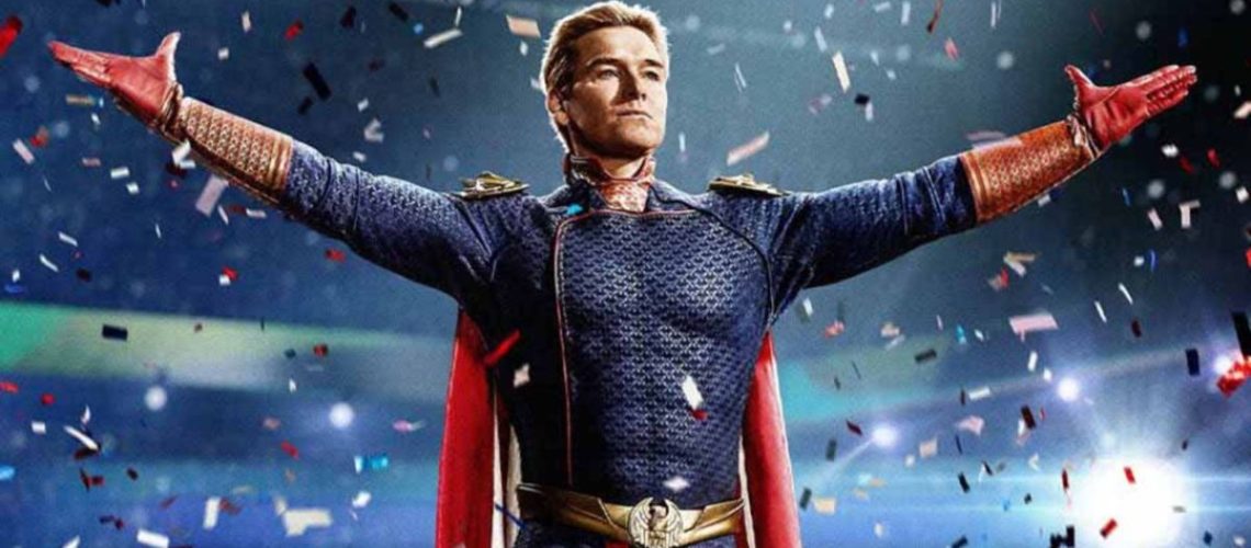 Antony Starr as John Gillman / Homelander in promotional image for