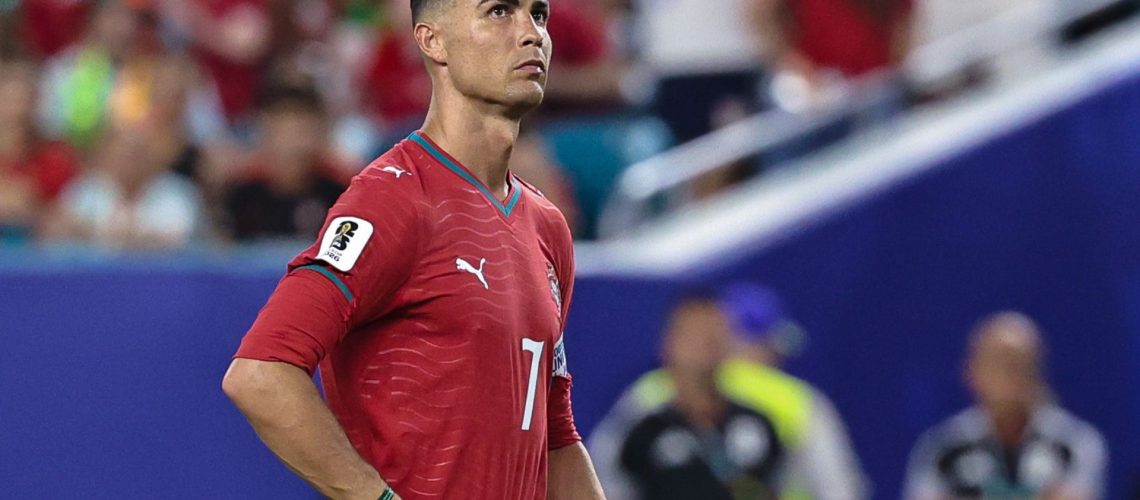 Cristiano Ronaldo of Portugal during World Cup 2026 game vs Colombia