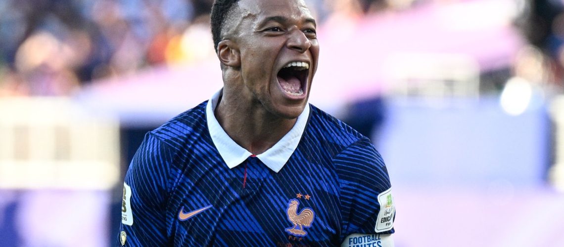 Kylian Mbappe celebrates victory over Paraguay in the World Cup 2026