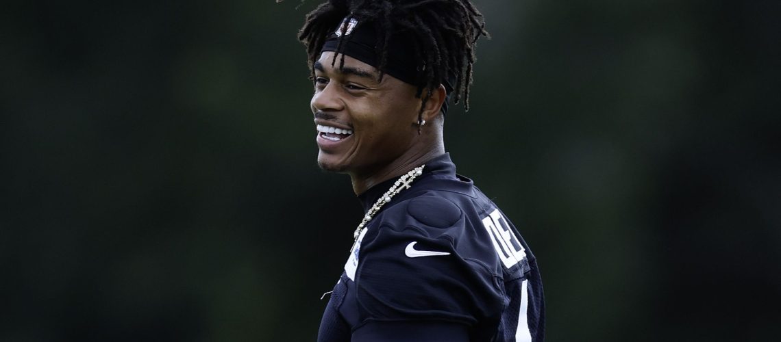 Tank Dell at the Houston Texans mandatory minicamp