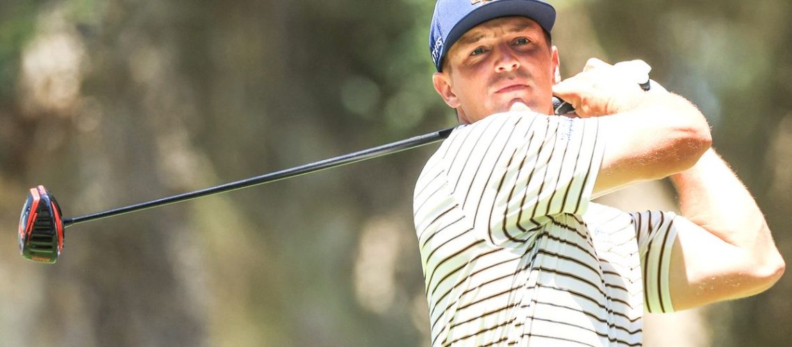 Bryson DeChambeau playing last week in the build up to The Open Championship 2024 at Royal Troon.