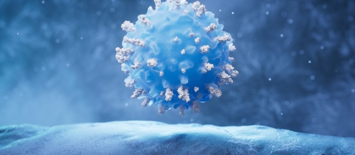 3D illustration of a T cell