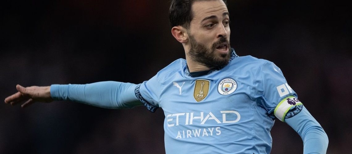 Bernardo Silva of Man City during a Premier League match