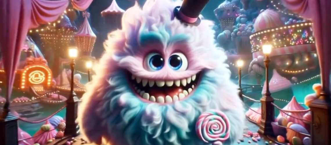 A monster created with Luma