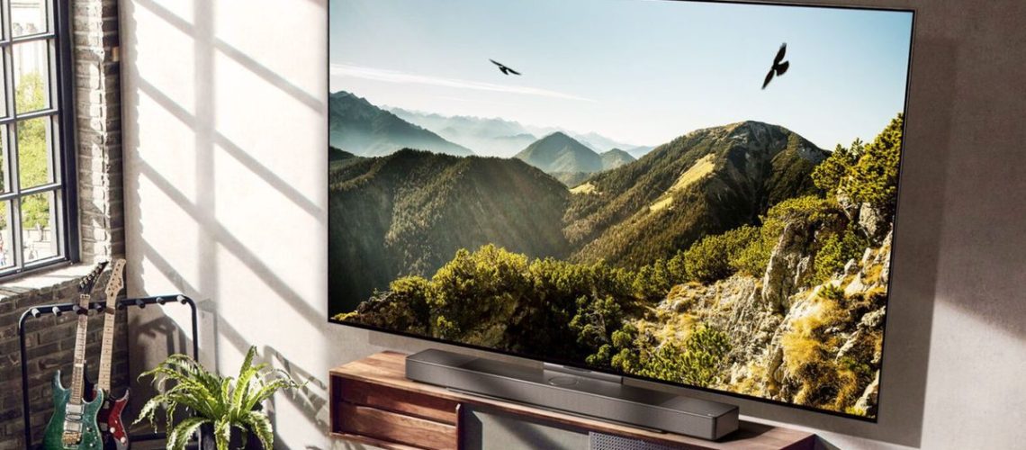 LG C3 OLED TV on a wall