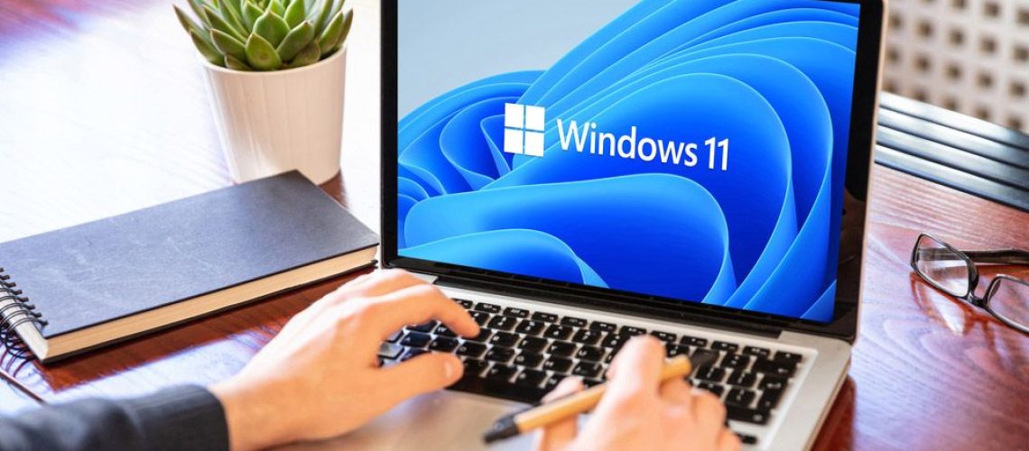 Microsoft Windows 11 running on an Apple MacBook laptop.