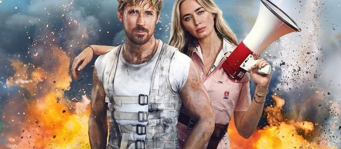 The Fall Guy poster featuring Ryan Gosling and Emily Blunt