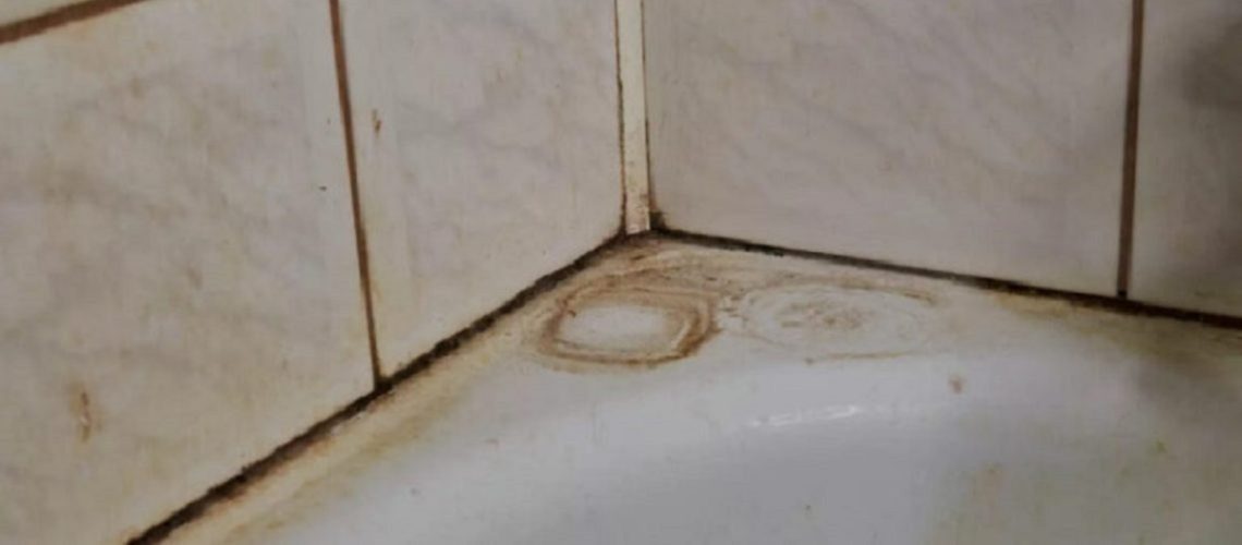 ניקוי חריצי אריחים באמבטיה