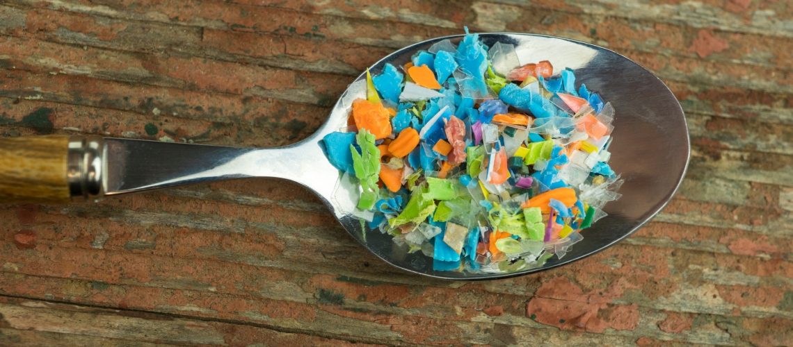 Microplastics in a spoon