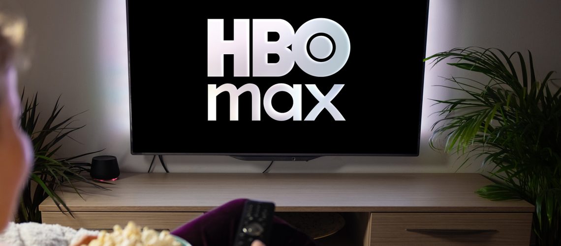HBO Max logo on a TV
