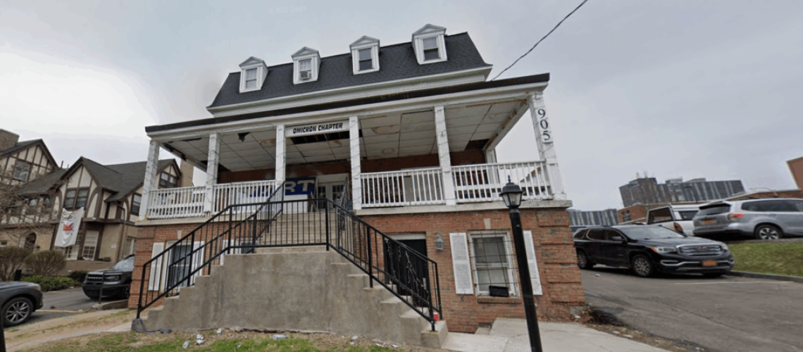 The Zeta Beta Tau fraternity house at Syracuse University.