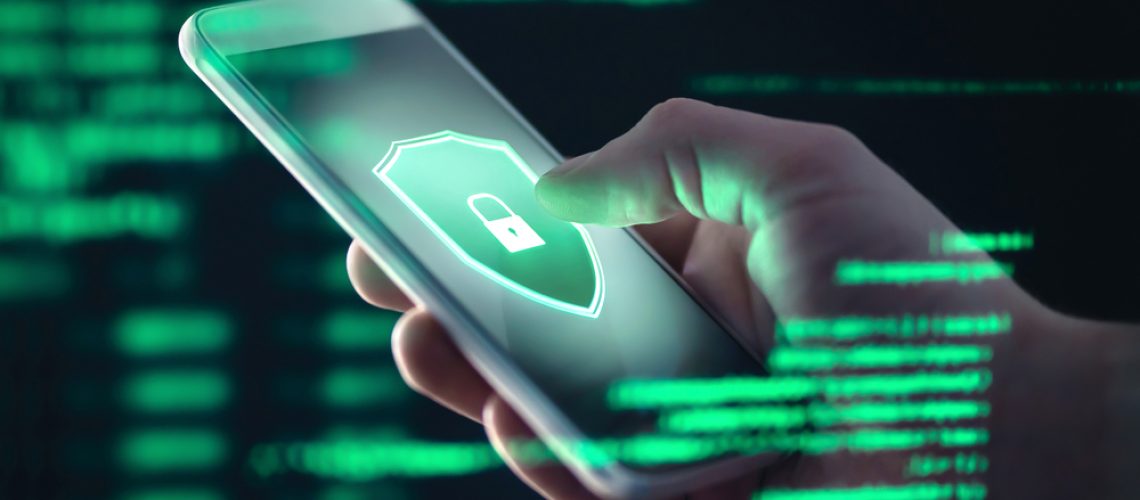 Image of a security icon on a phone