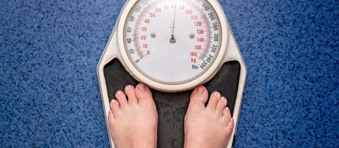 Scales showing overweight
