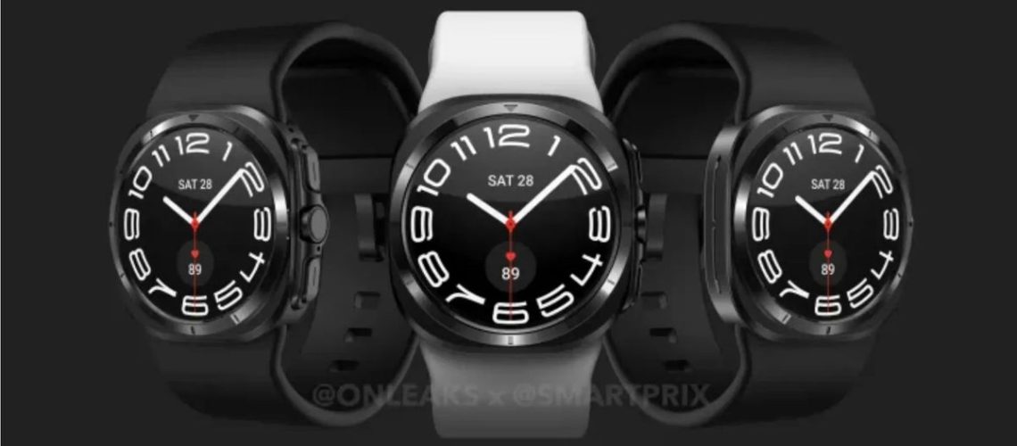 The Samsung Galaxy Watch 7 Ultra from multiple angles.