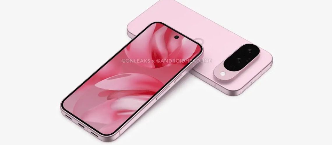 CAD renders of the Google Pixel 10