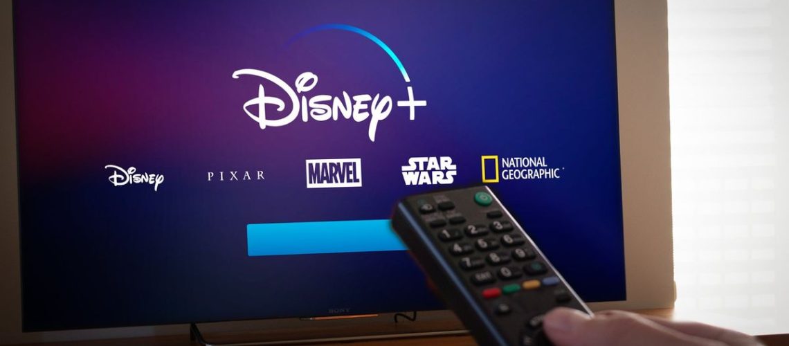 Disney Plus app on a television