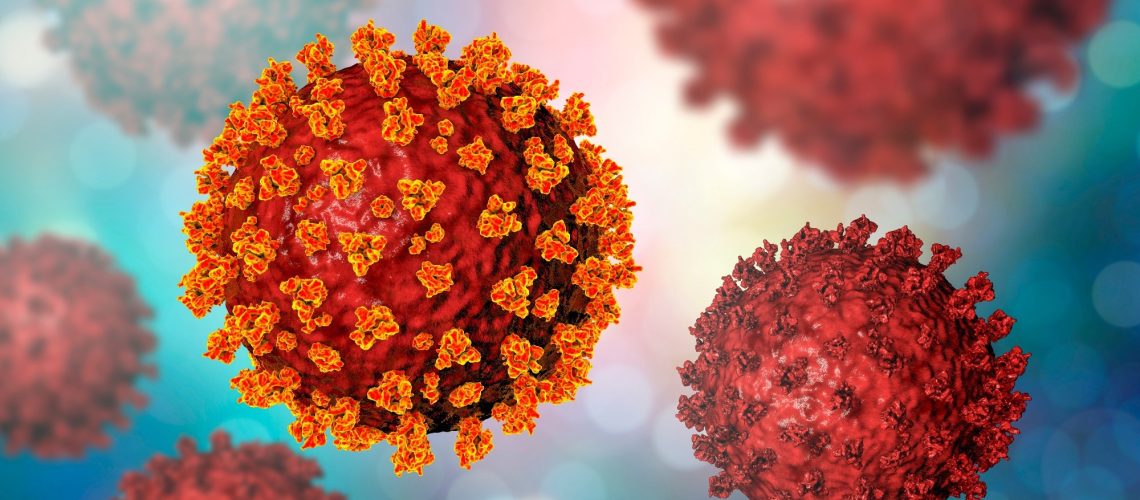 Depiction of the SARS-CoV-2 virus