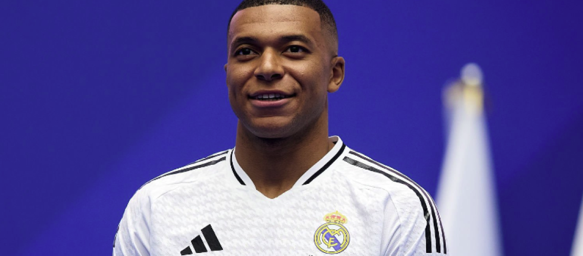 Real Madrid new signing, Kylian Mbappe is unveiled at Estadio Santiago Bernabeu ahead of the Real Madrid vs Chelsea live stream