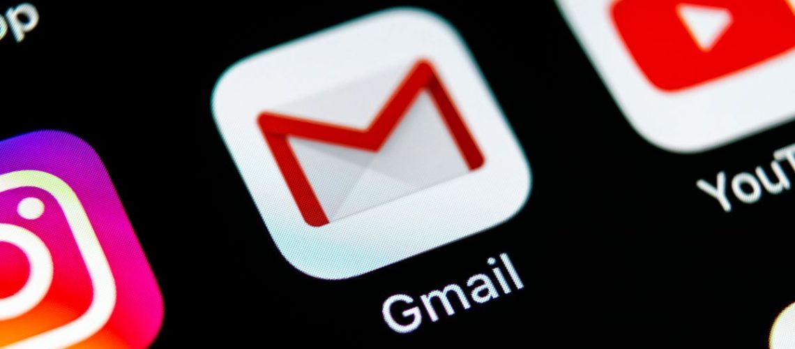An image of the Gmail app, representing an article on how to create a new gmail account